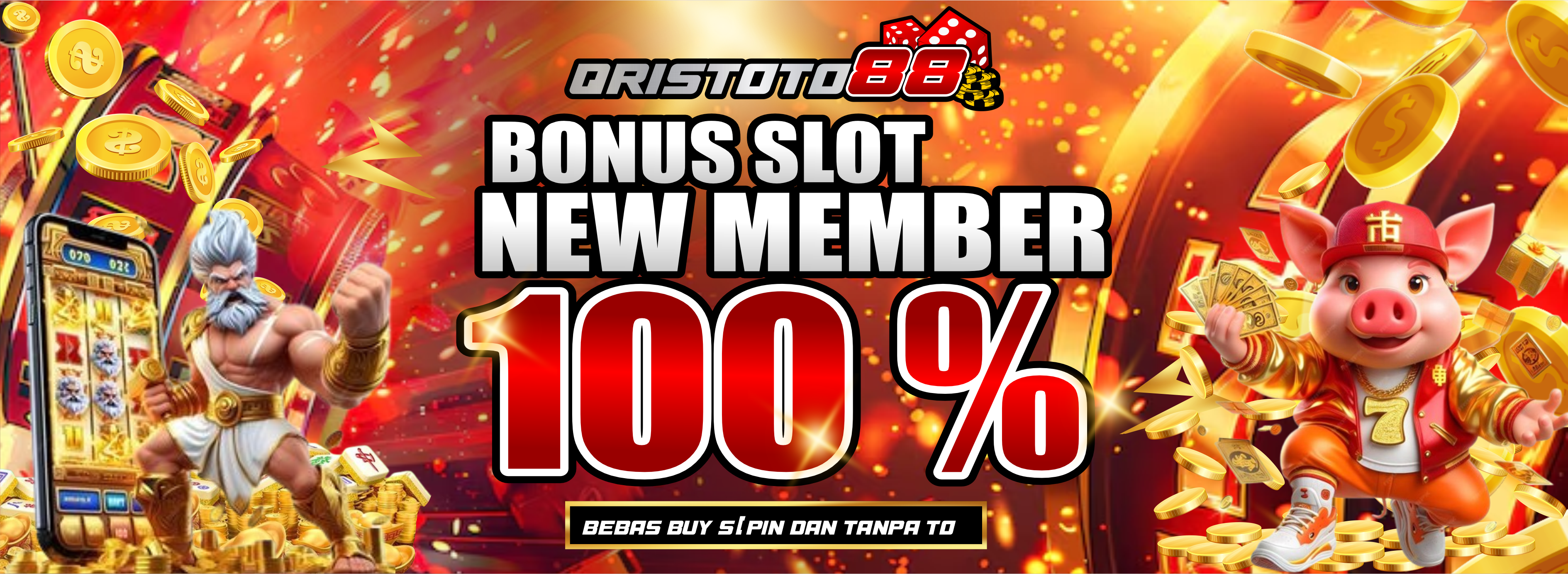 Promo BONUS NEW MEMBER 100%